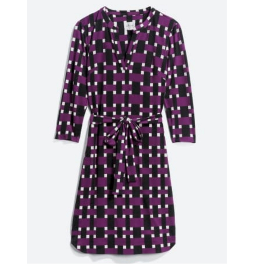 DM Collection Laurell Jersey Shirt Dress Size 14